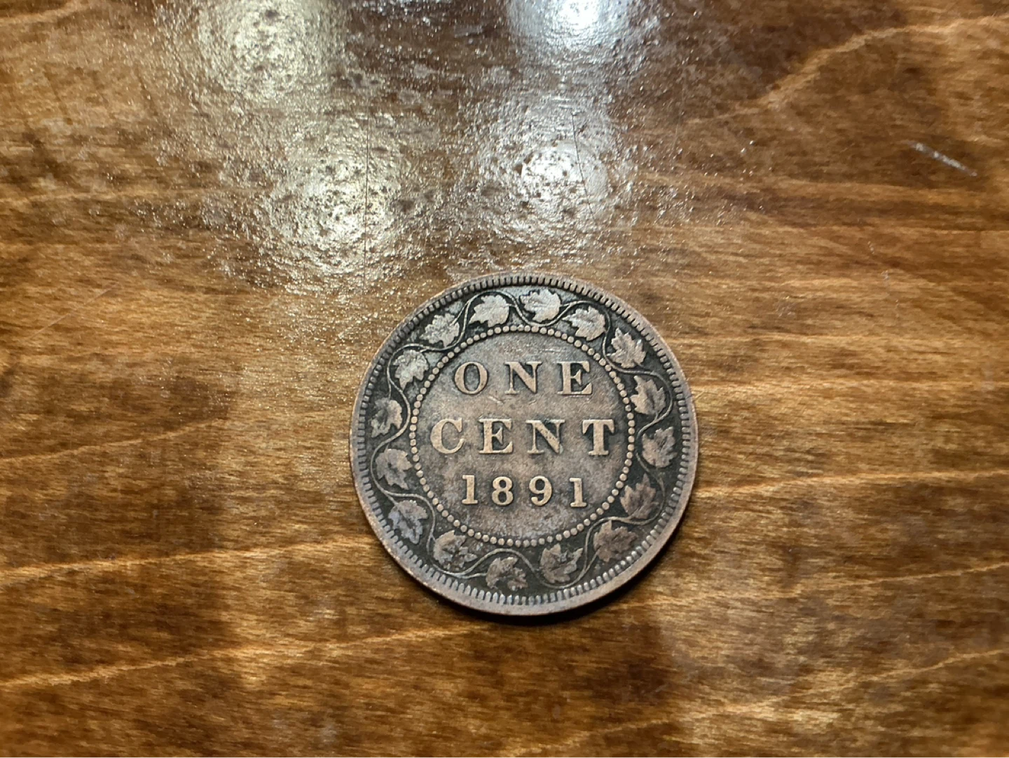 1891 Canadian One Cent Coin !