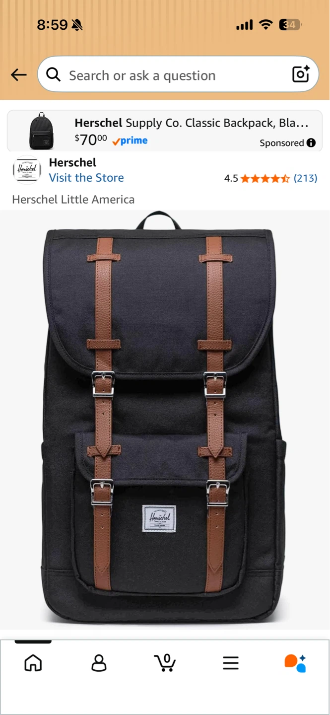 Herschel Little America Backpack Black - photo 4