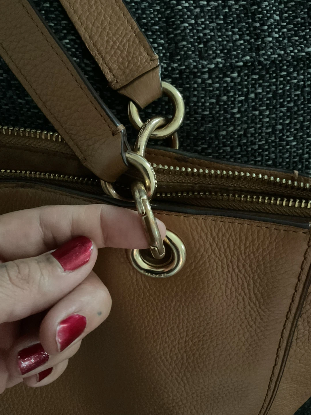 Coach Leather Tote Bag - Brown - photo 5