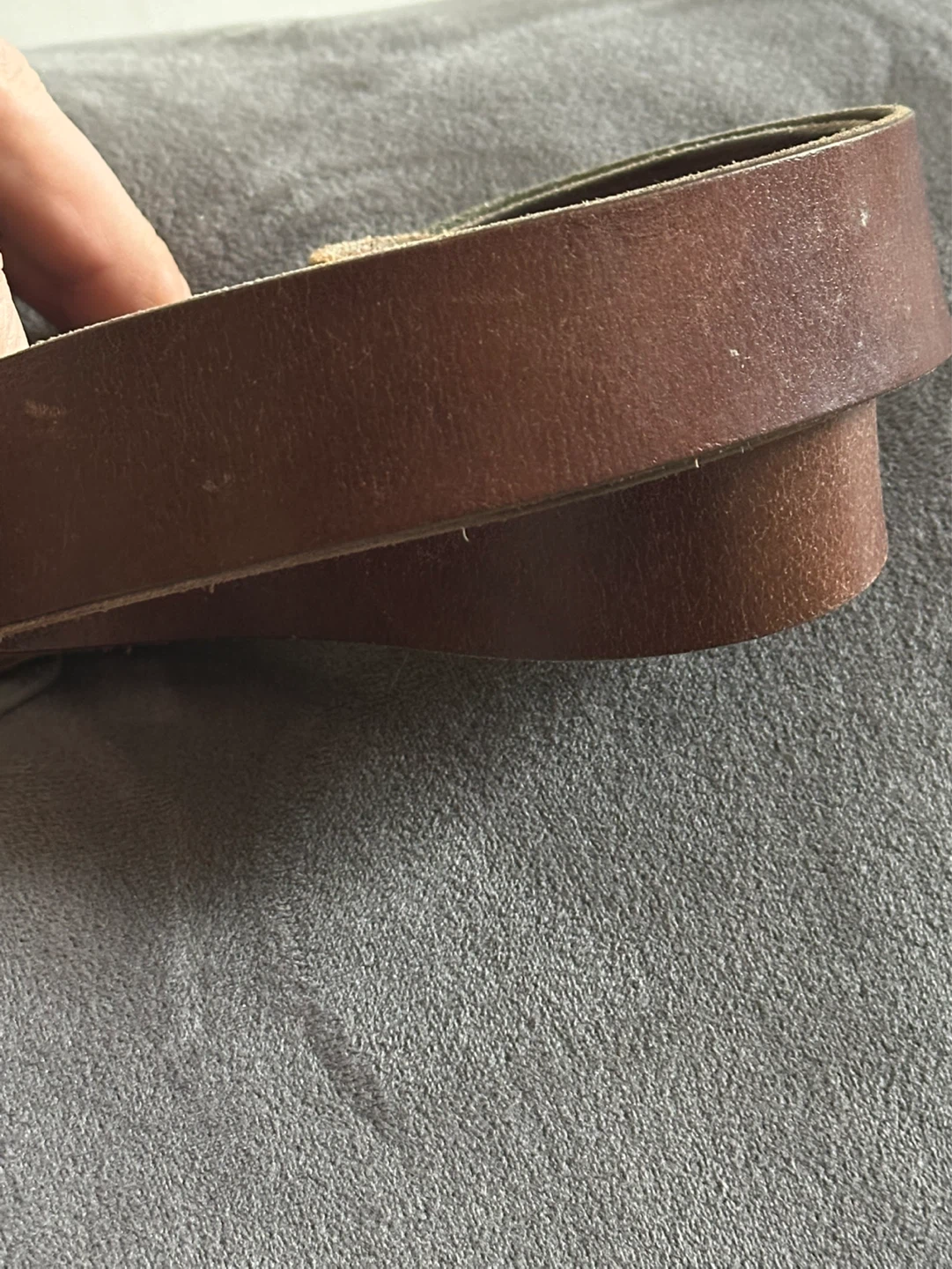 Vintage brown leather belt made in India - photo 4