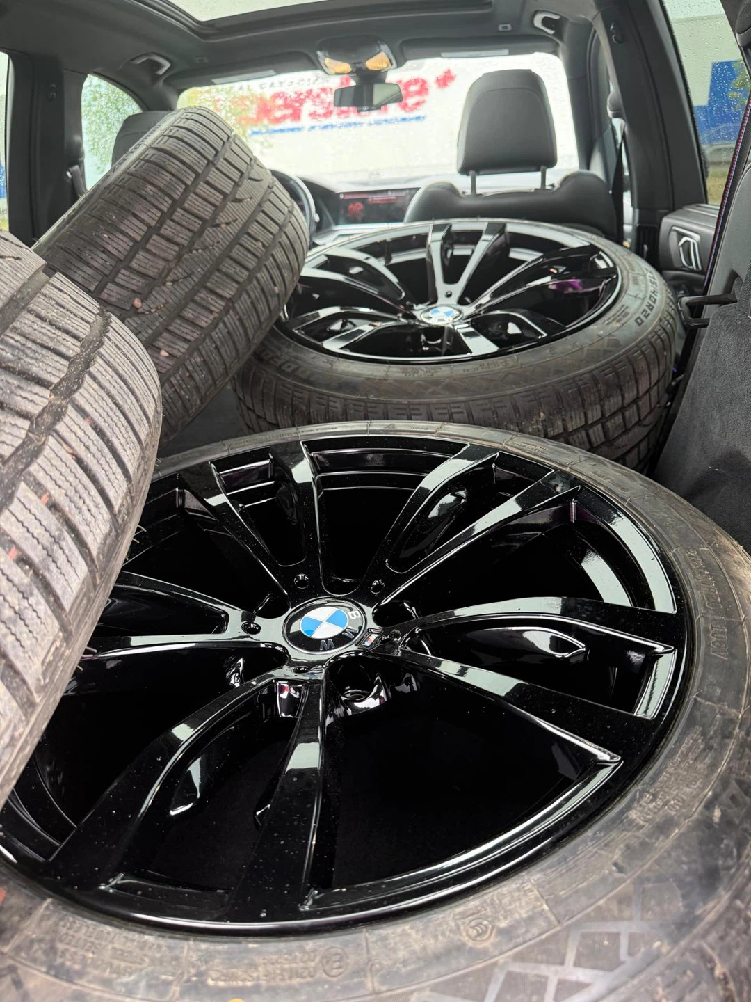 Gloss black BMW X5 M wheels for sale- bolt pattern 5x120mm - photo 4
