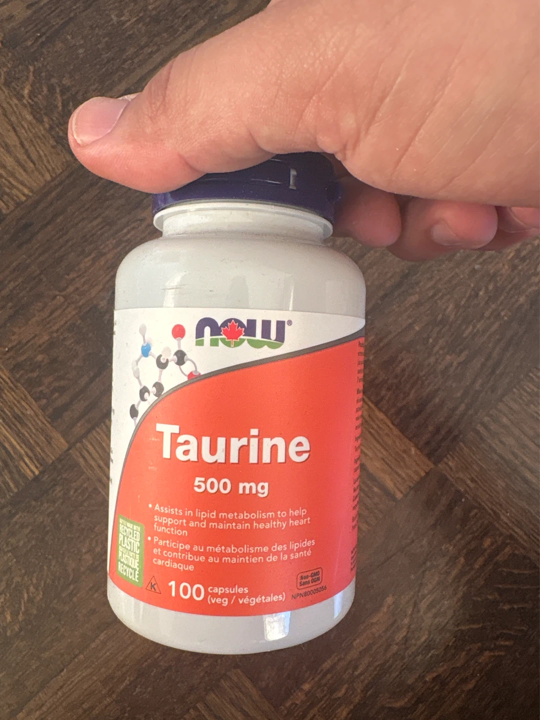 NOW Foods Taurine 500 mg Capsules
