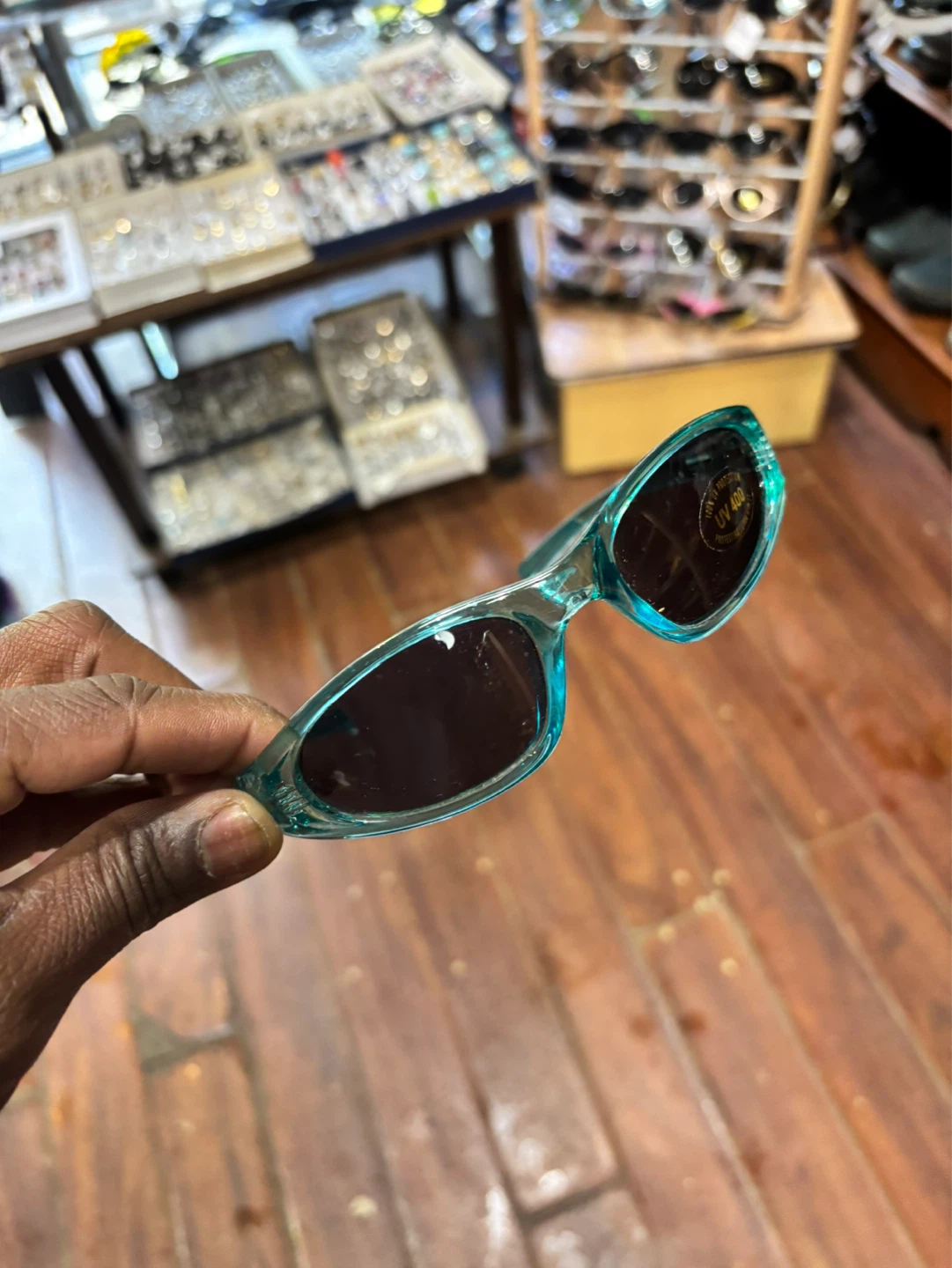 Teal Blue Sport Sunglasses - photo 2