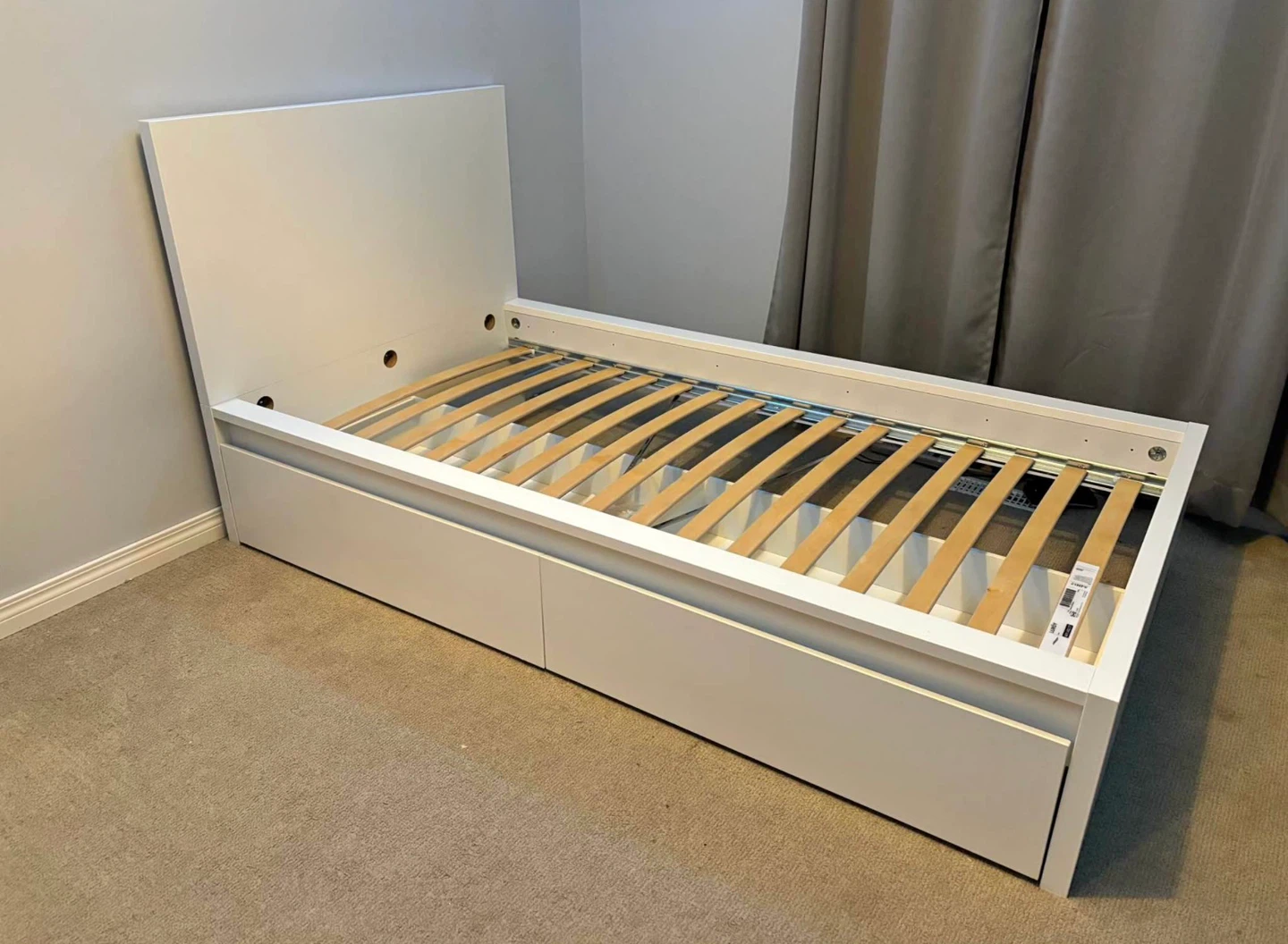 IKEA MALM Twin bed with 2 storage drawers - photo 2