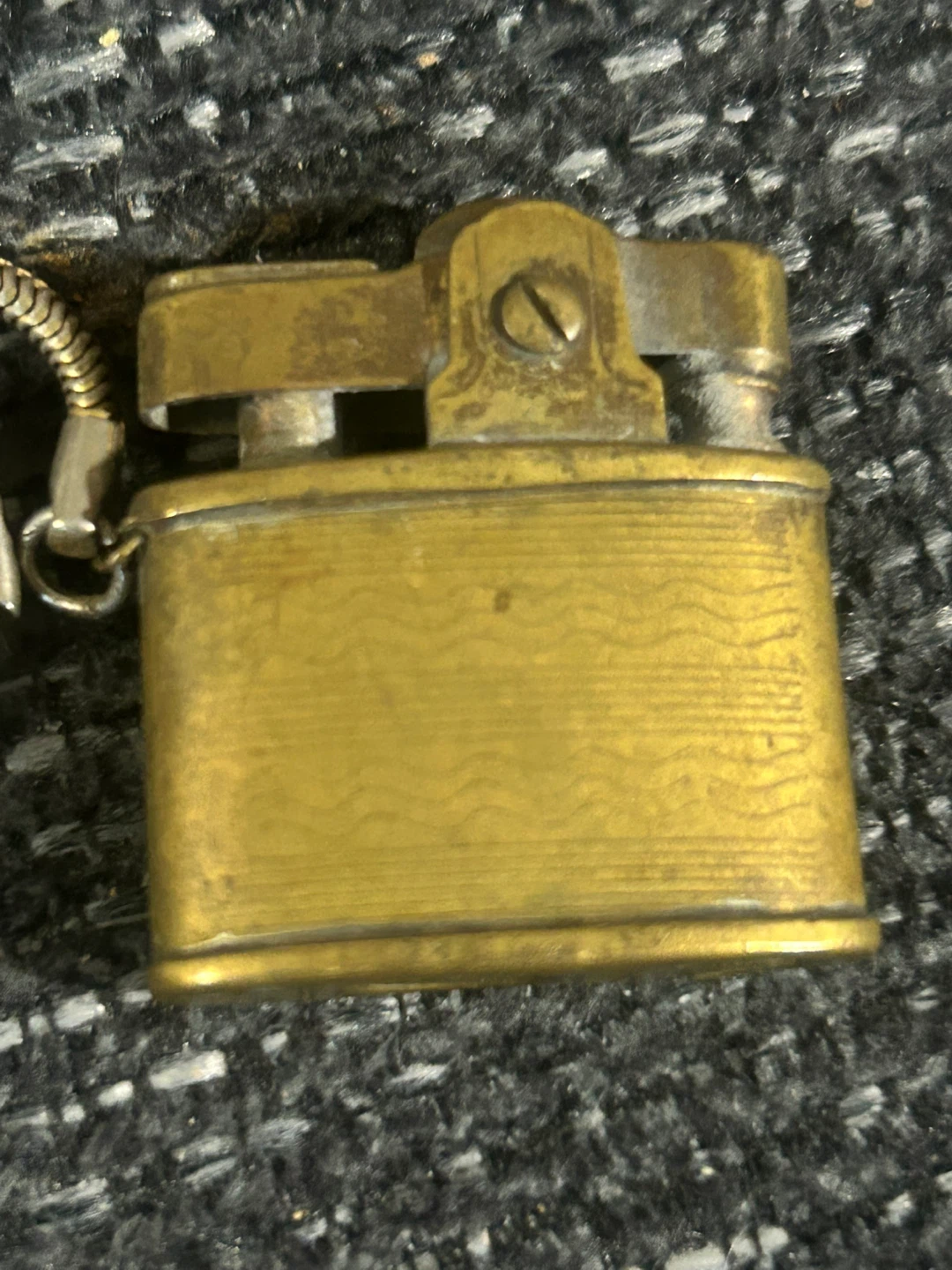 Vintage ARROW Japan Brass Lighter with Keychain - photo 2