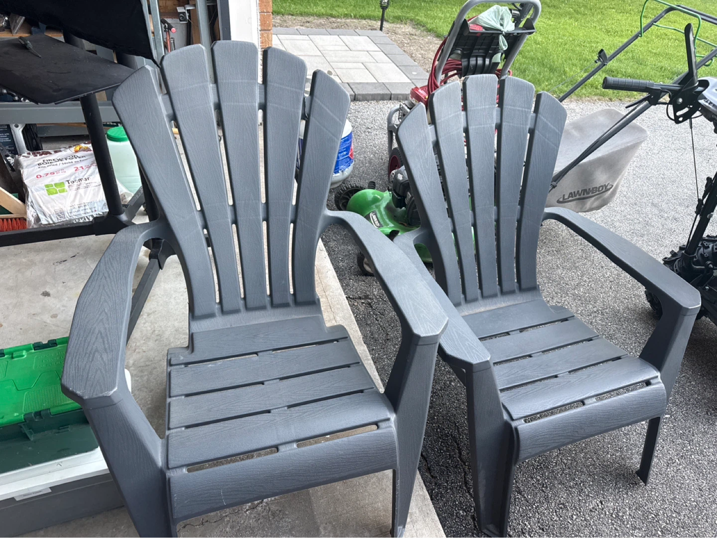 Adirondack Chairs - Grey (Set of 2)