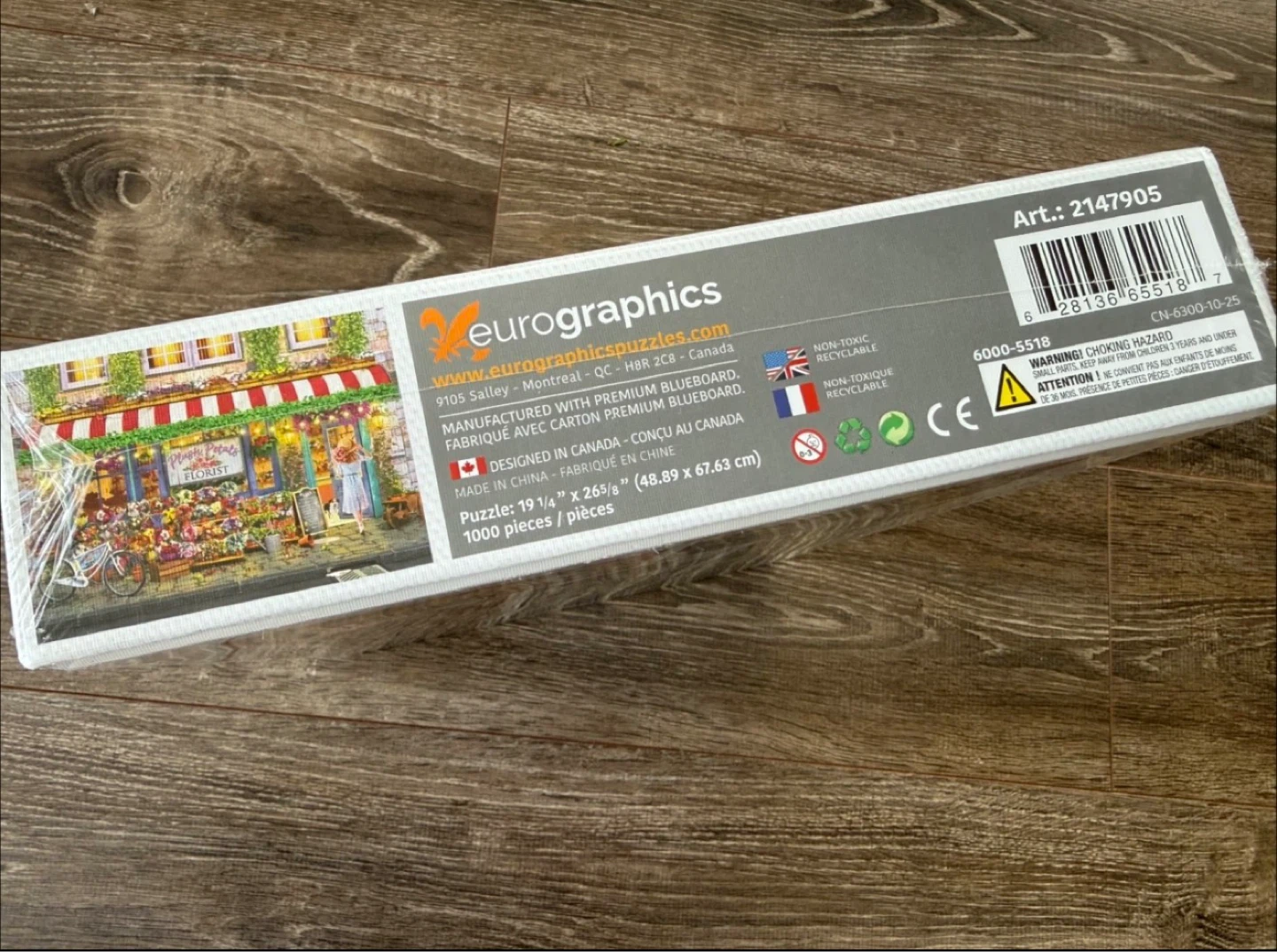 Sealed Eurographics Plush Petals Flower Shop 1000 Piece Puzzle - photo 2