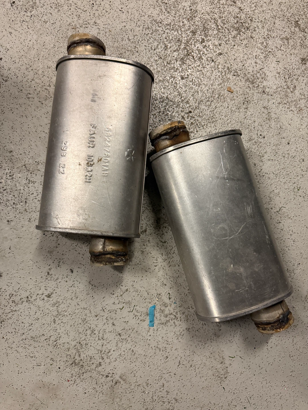OEM 2022 Dodge Charger Daytona Mid Mufflers (Pair)