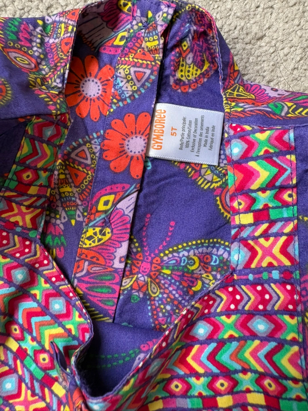 Gymboree Girls Purple Butterfly Dress with Purse - Size 5T - photo 5