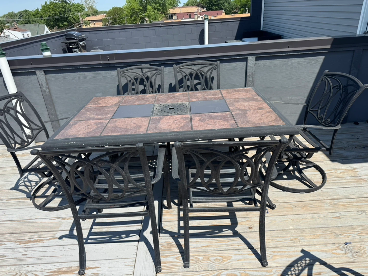 Outdoor Dining Table and Chairs Set - photo 2