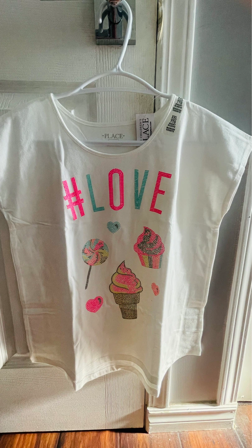 Children's Place White Graphic T-Shirt