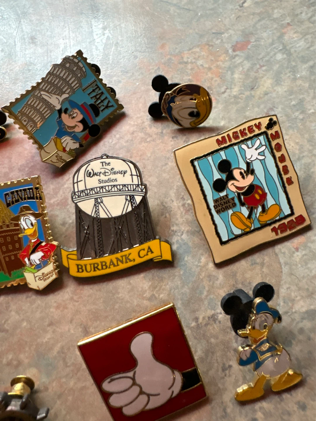 Vintage Walt Disney pins Mickey Mouse Donald Duck Disneyland - photo 2