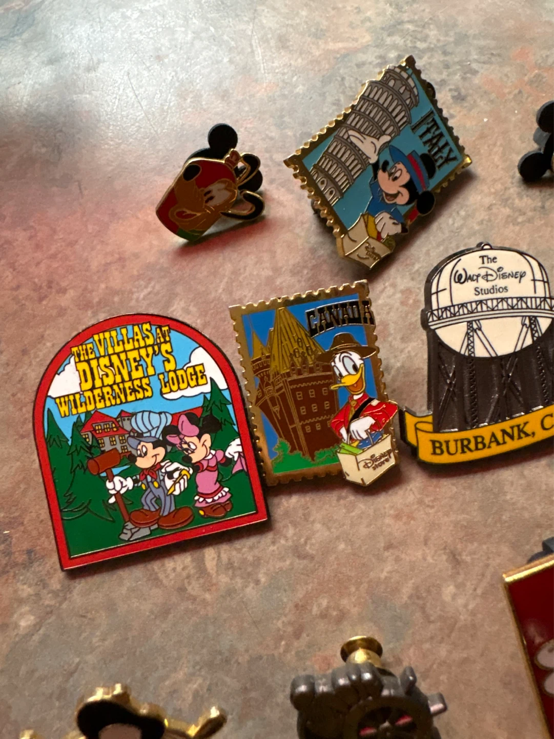 Vintage Walt Disney pins Mickey Mouse Donald Duck Disneyland - photo 4