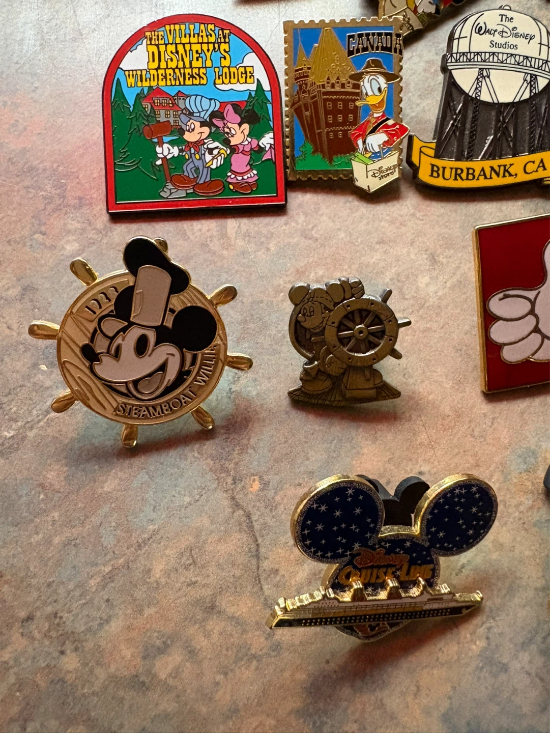 Vintage Walt Disney pins Mickey Mouse Donald Duck Disneyland - photo 5