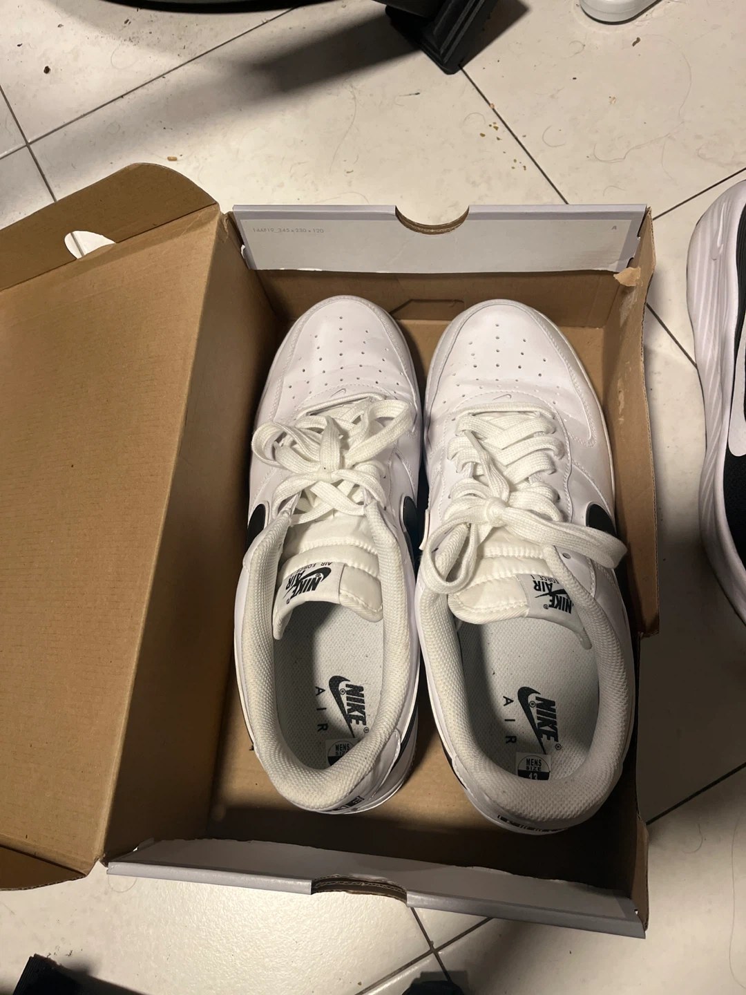 Nike Air Force 1 '07 3 White/Black Men's Size 13