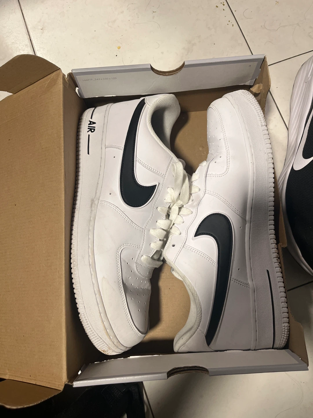 Nike Air Force 1 '07 3 White/Black Men's Size 13 - photo 2