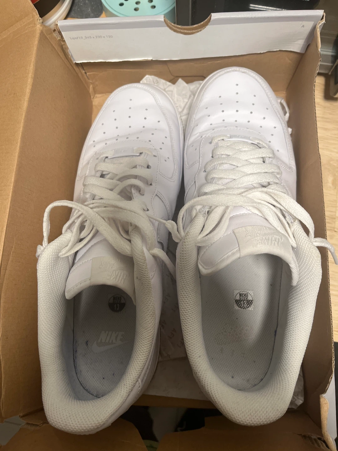 Nike Men's Air Force 1 Low 07 Size 13 White - photo 2
