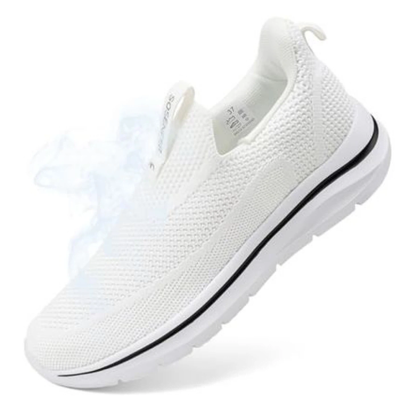 White Slip-On Sneakers