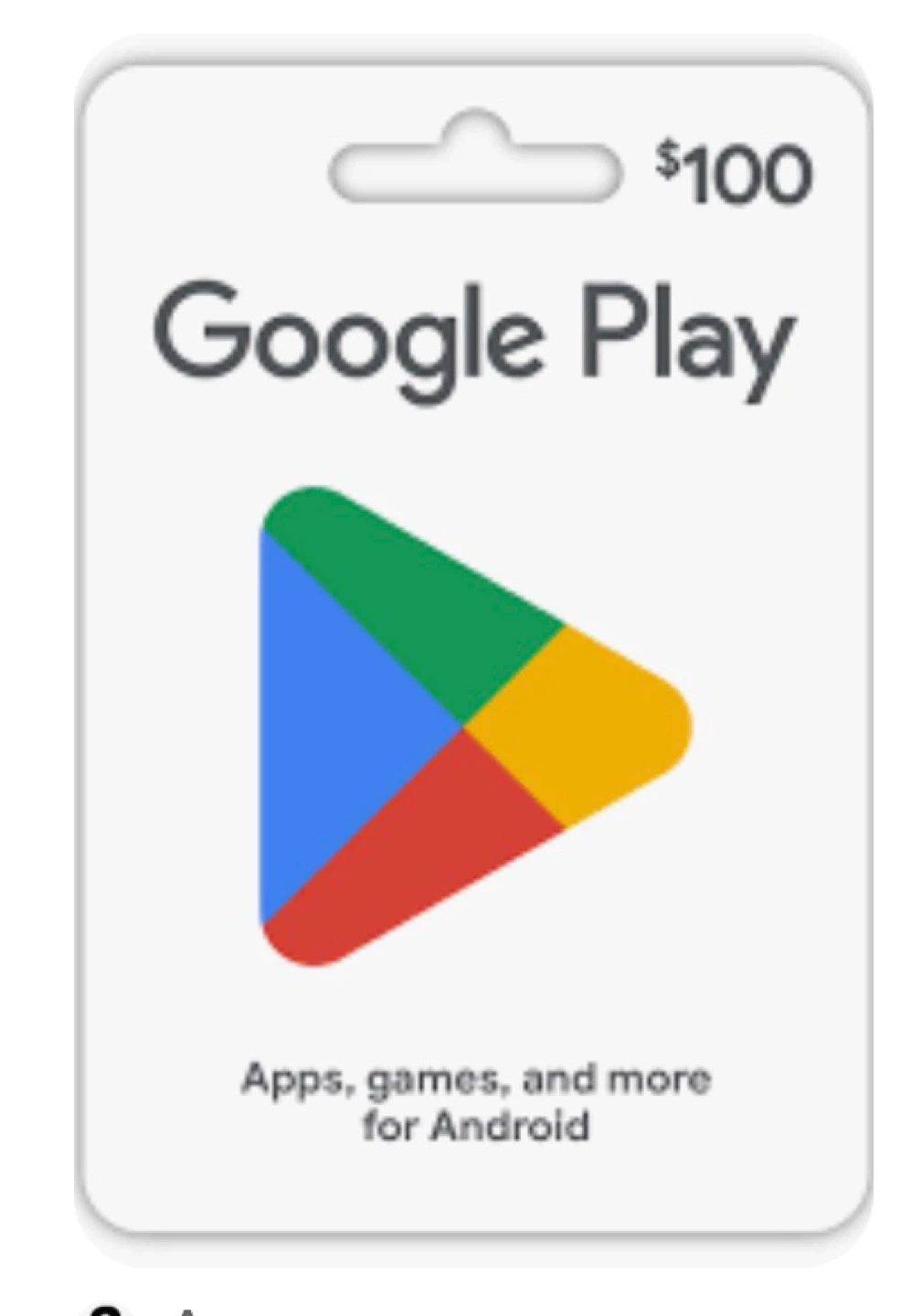 $100 Google Play Gift Card