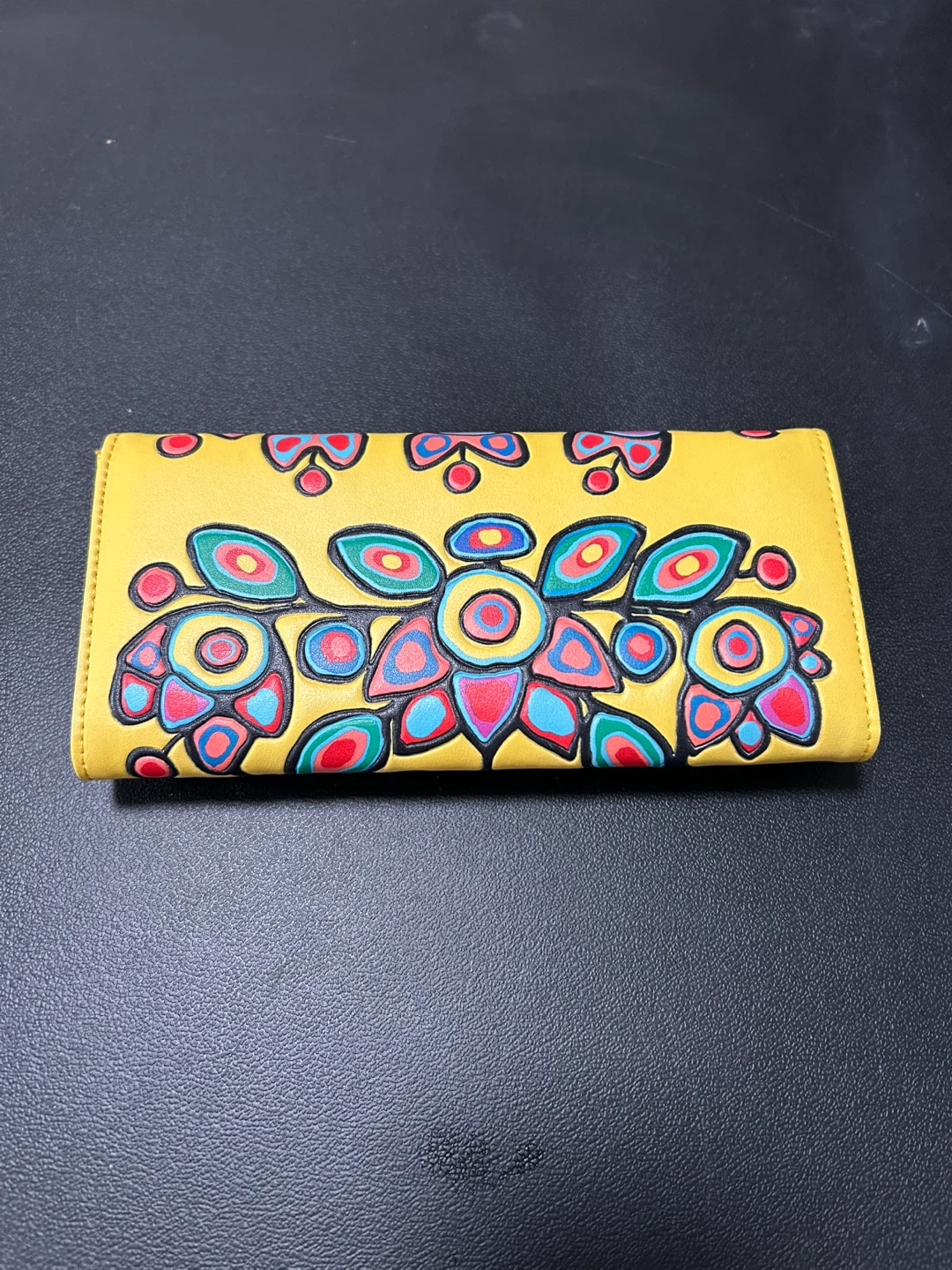 Yellow Norval Morrisseau Wallet