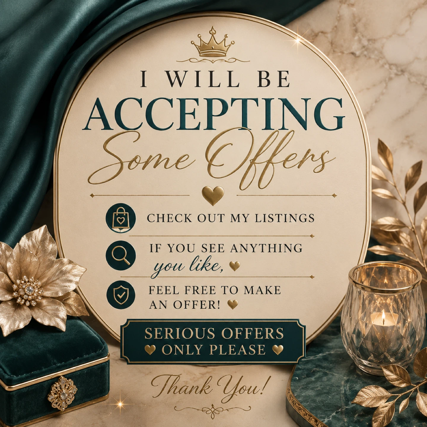 ACCEPTING SELECT OFFERS for SAT & SUN ✨
