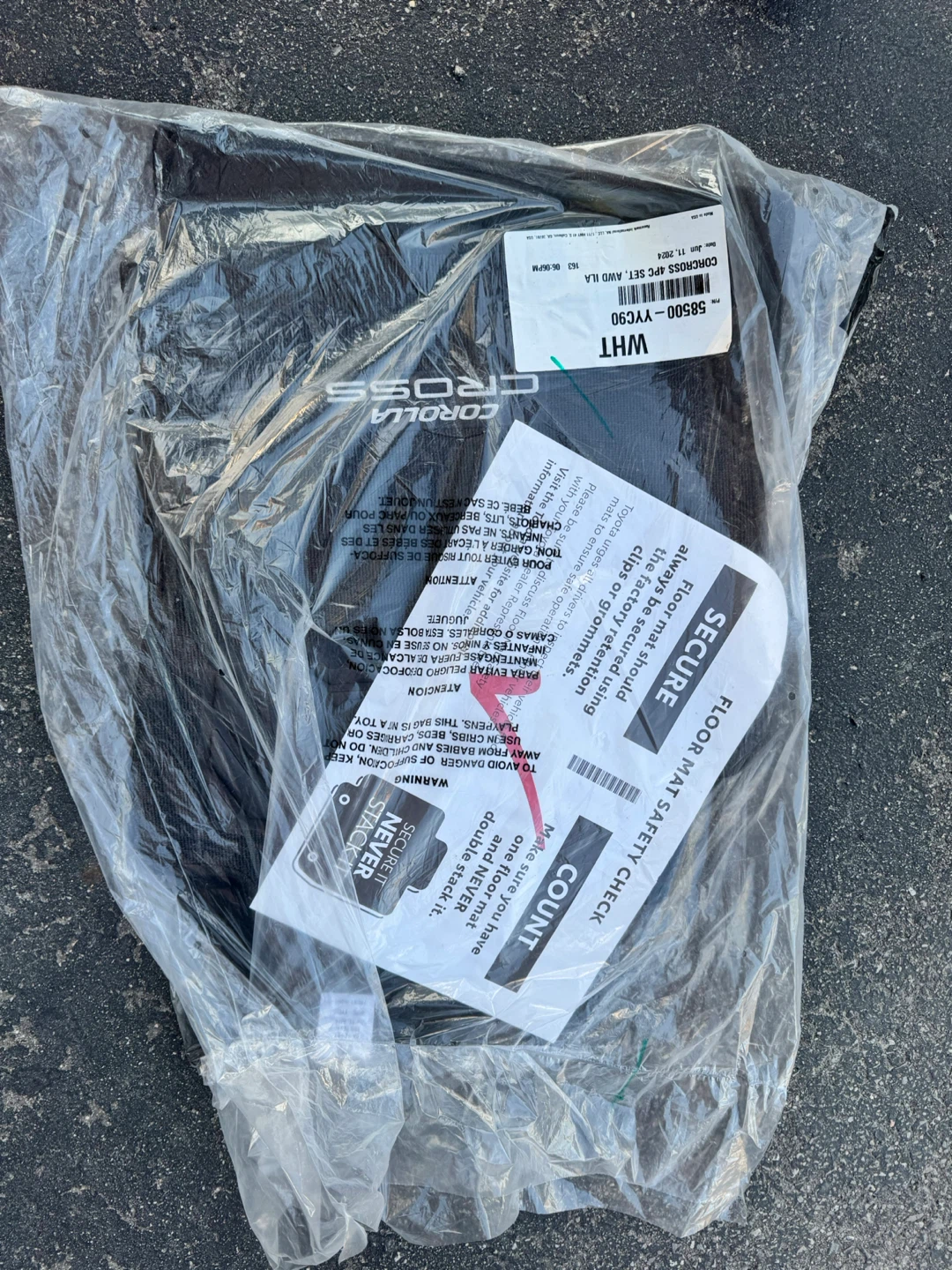 Original Toyota Corolla Cross Floor Mats Never Used