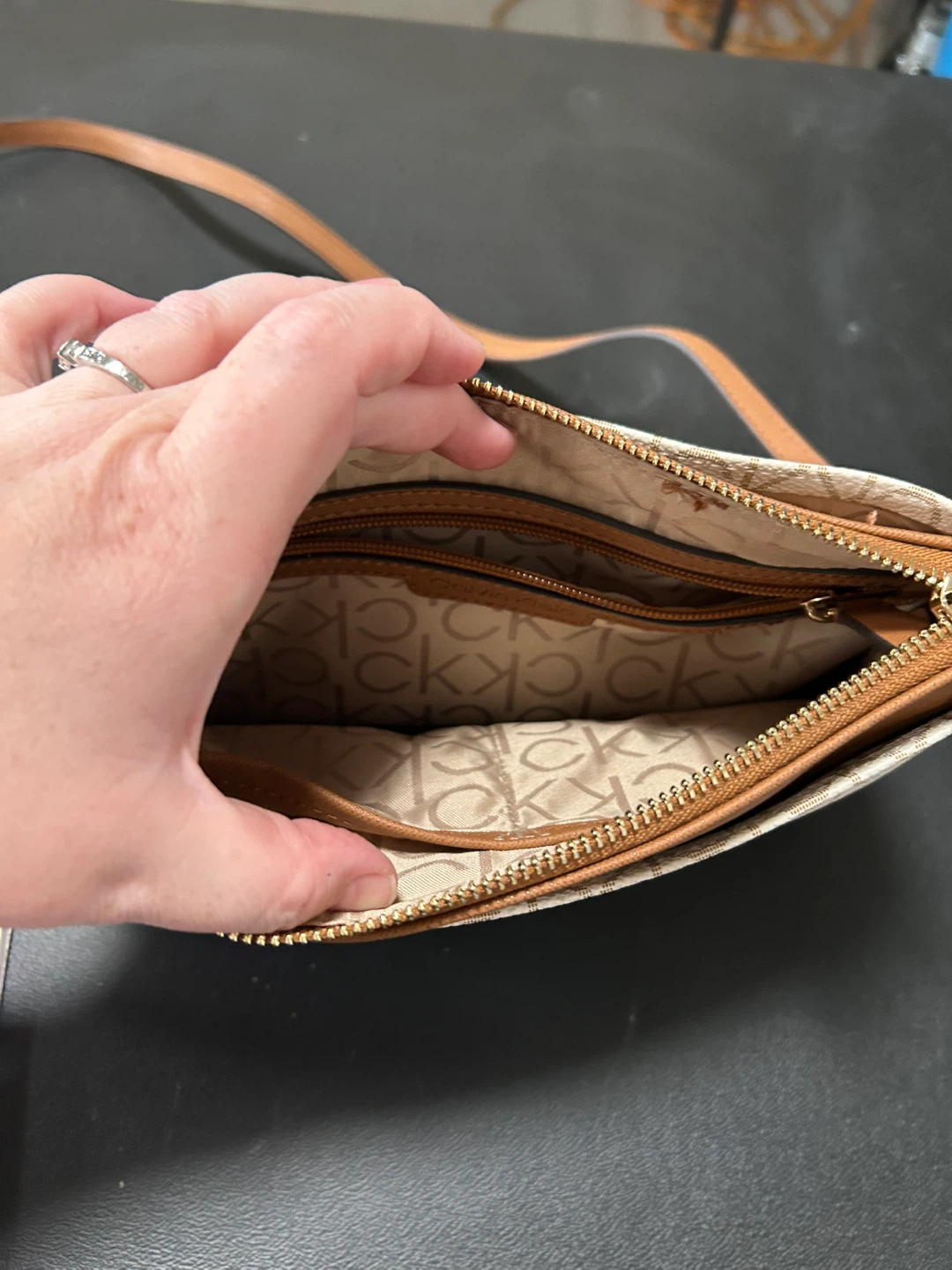 Calvin Klein Monogram Crossbody Bag - photo 4