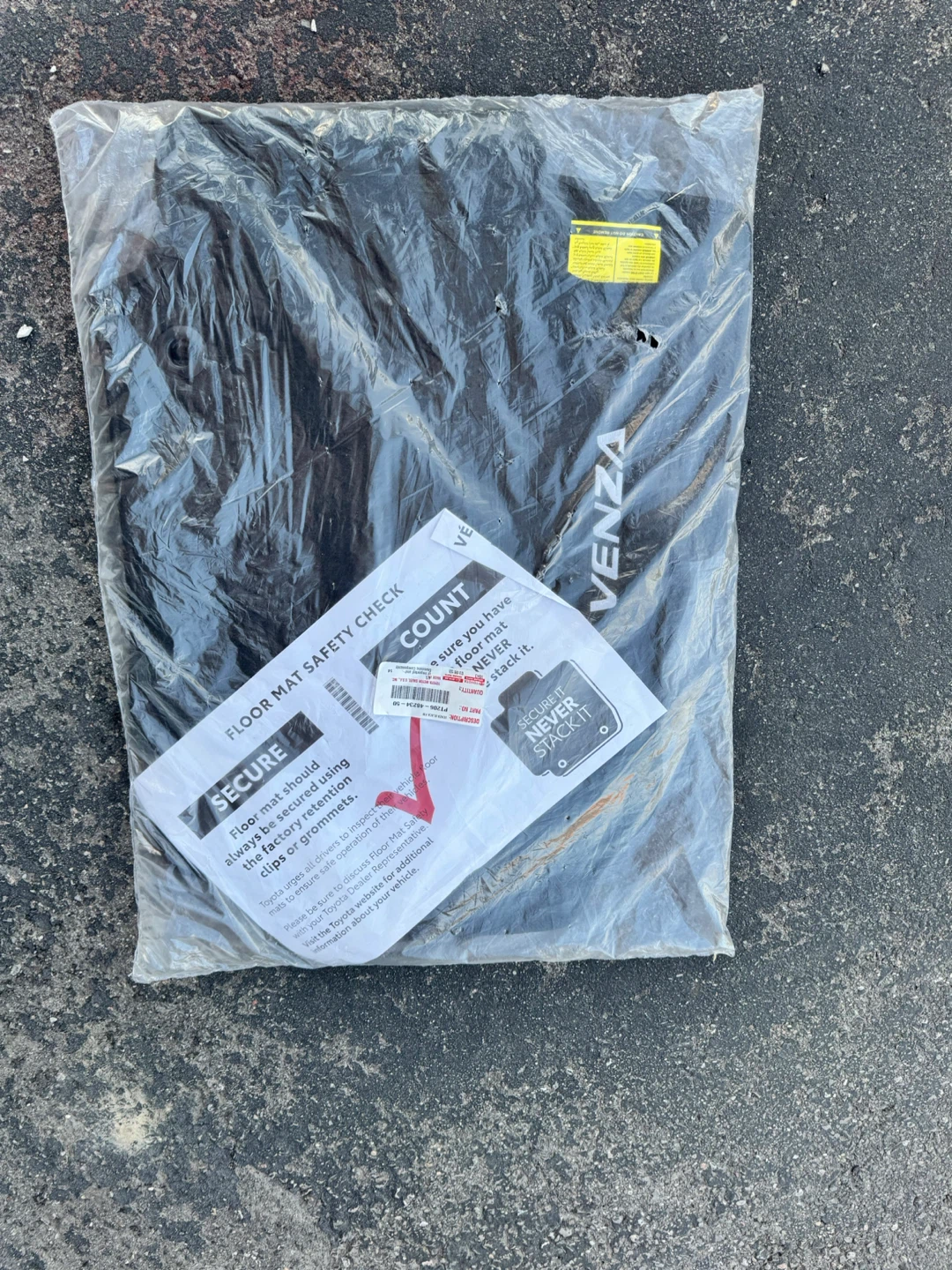 Original Full Toyota Venza Floor Mats Never Used Toyota Venza