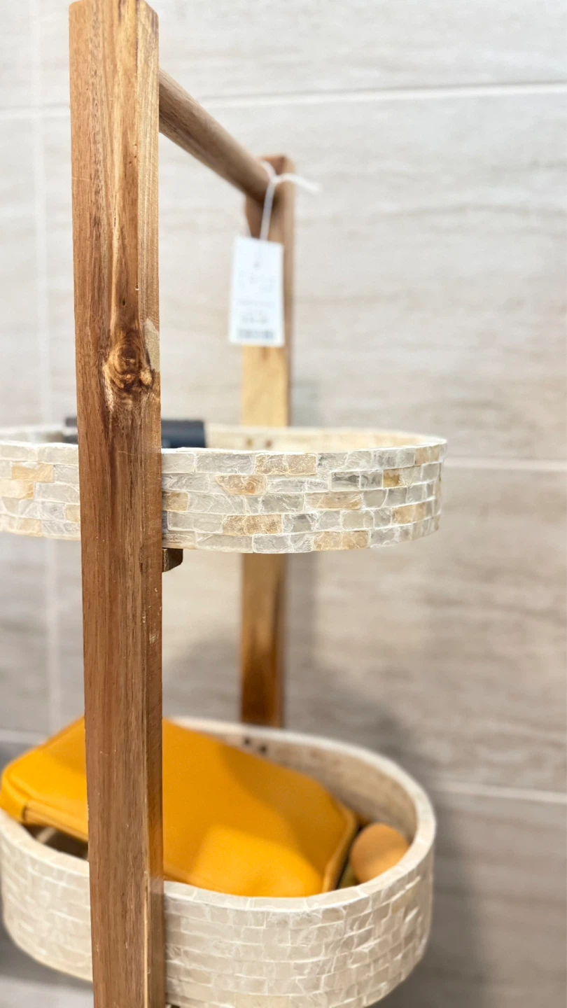 3-Tier Wooden Bath Shelf - photo 2