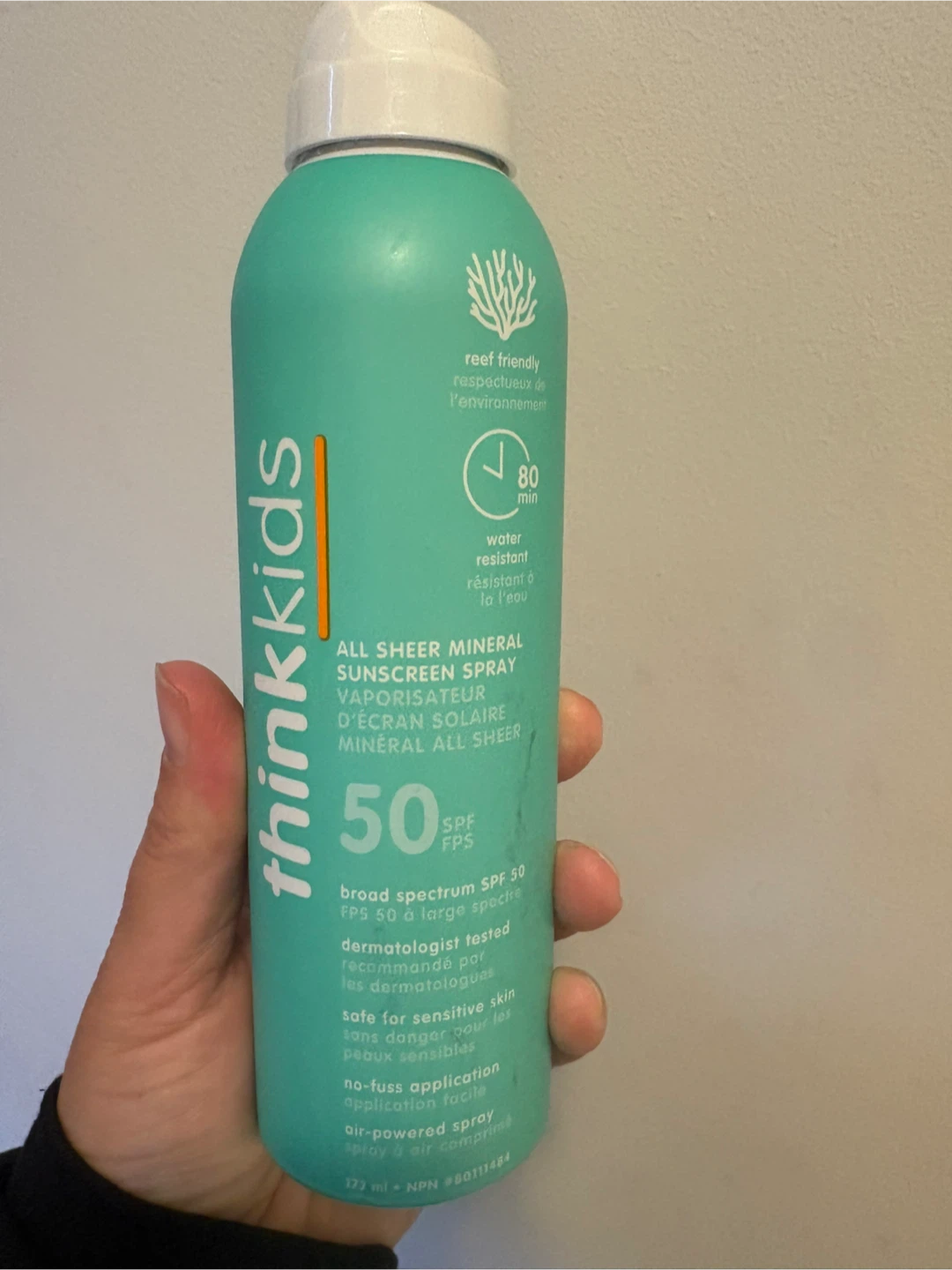 ThinkKids SPF 50 sealed sunscreen