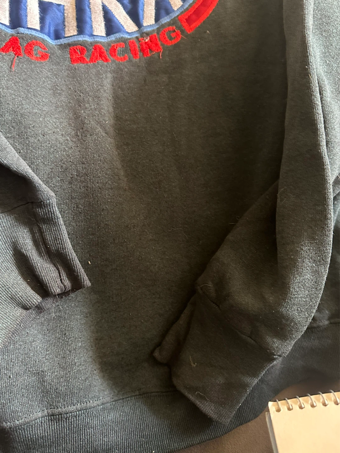 Vintage Navy NHRA Drag Racing Championship Sweatshirt  Size L - photo 3