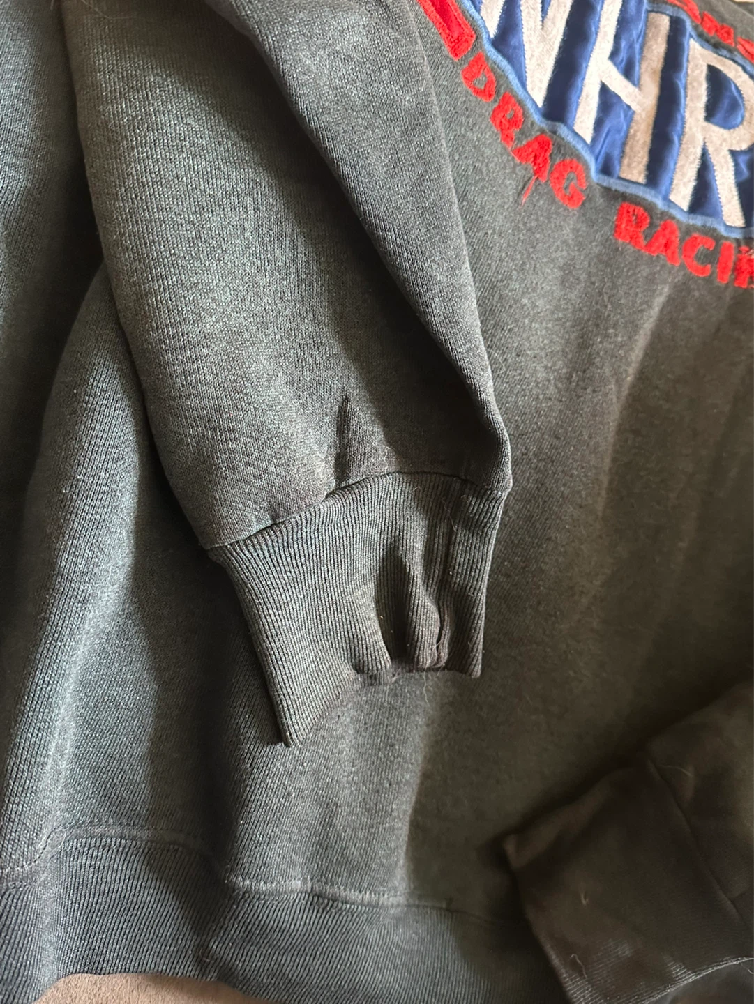 Vintage Navy NHRA Drag Racing Championship Sweatshirt  Size L - photo 2
