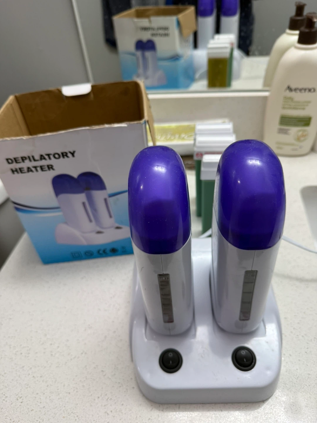 Dual Cartridge Wax Depilatory Heater