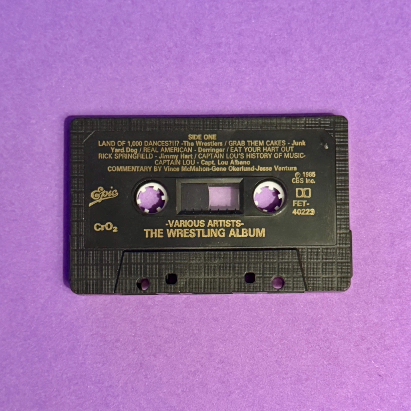 Various Artists - The Wrestling Album Cassette Tape 1985 - photo 3