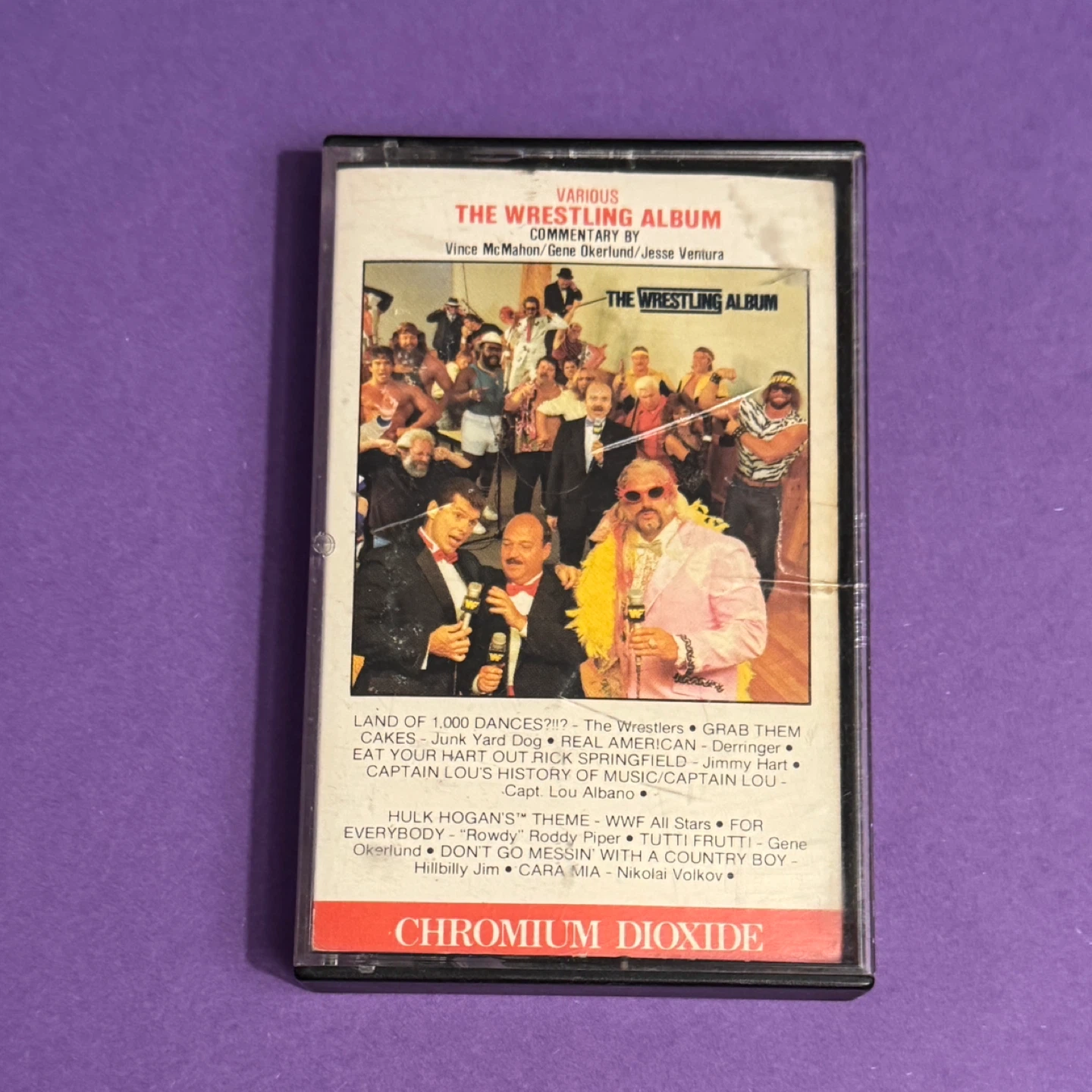 Various Artists - The Wrestling Album Cassette Tape 1985