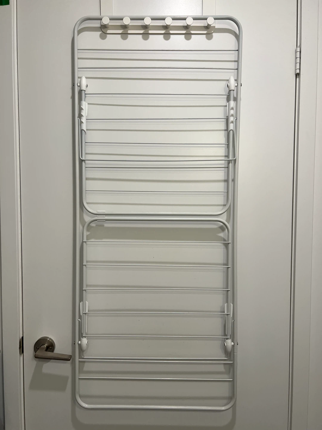 White Over-the-Door Drying Rack