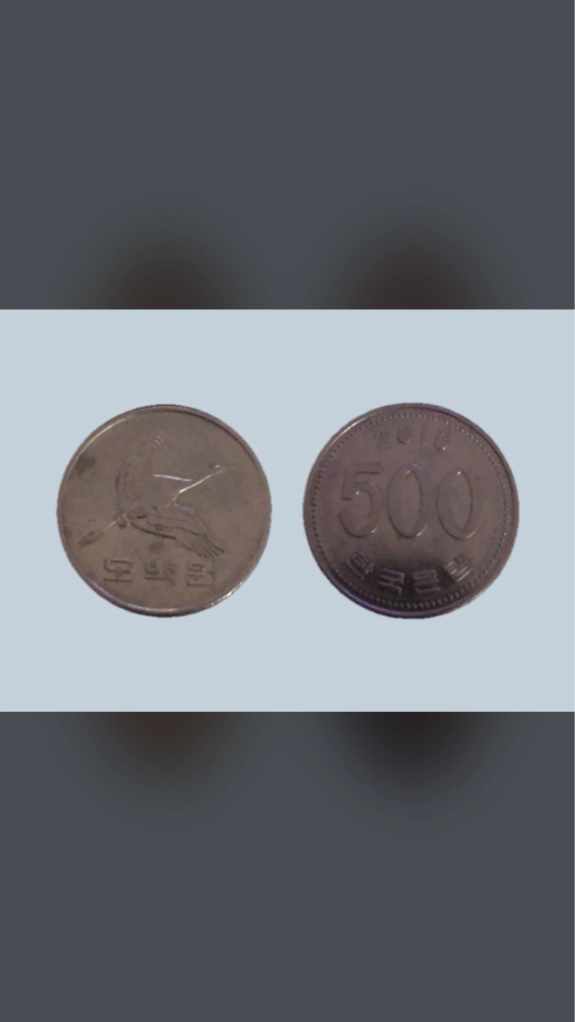 South Korean 500 Won Coin