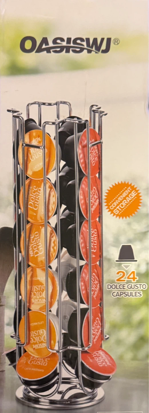 OASISWJ Rotating Coffee Pod Holder Rack