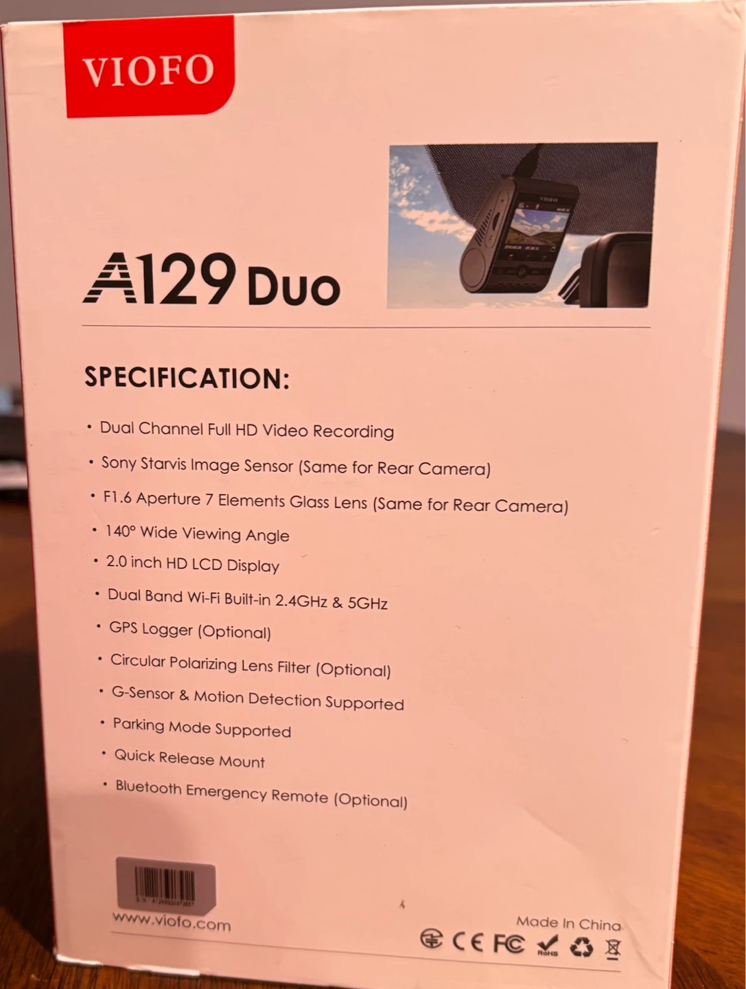 VIOFO A129 Duo Dual Channel Dash Camera - photo 4