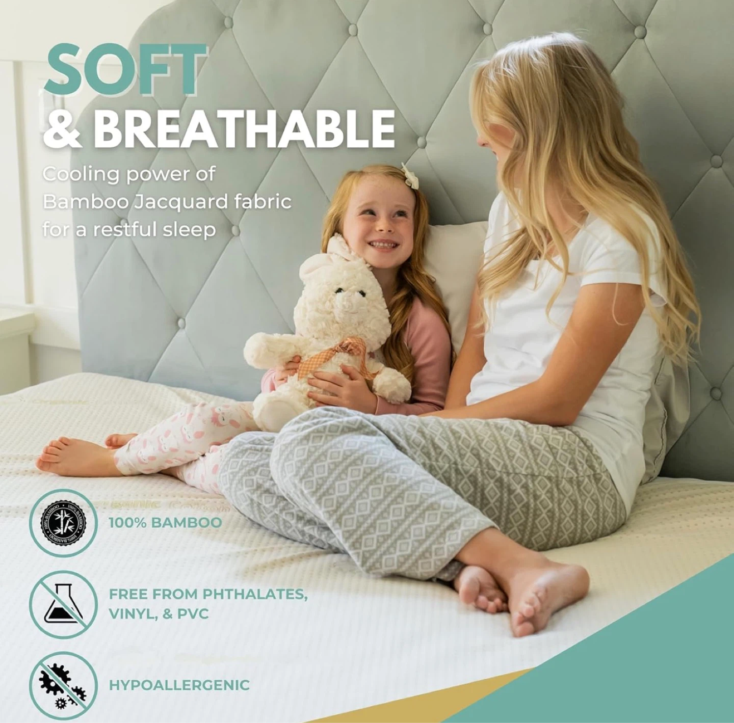 Rest Line Premium Bamboo Mattress Protector Twin Size - photo 4