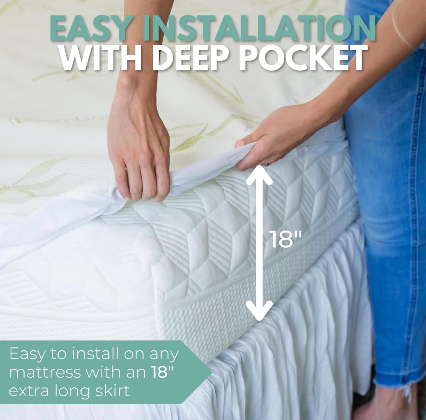 Rest Line Premium Bamboo Mattress Protector Twin Size - photo 5