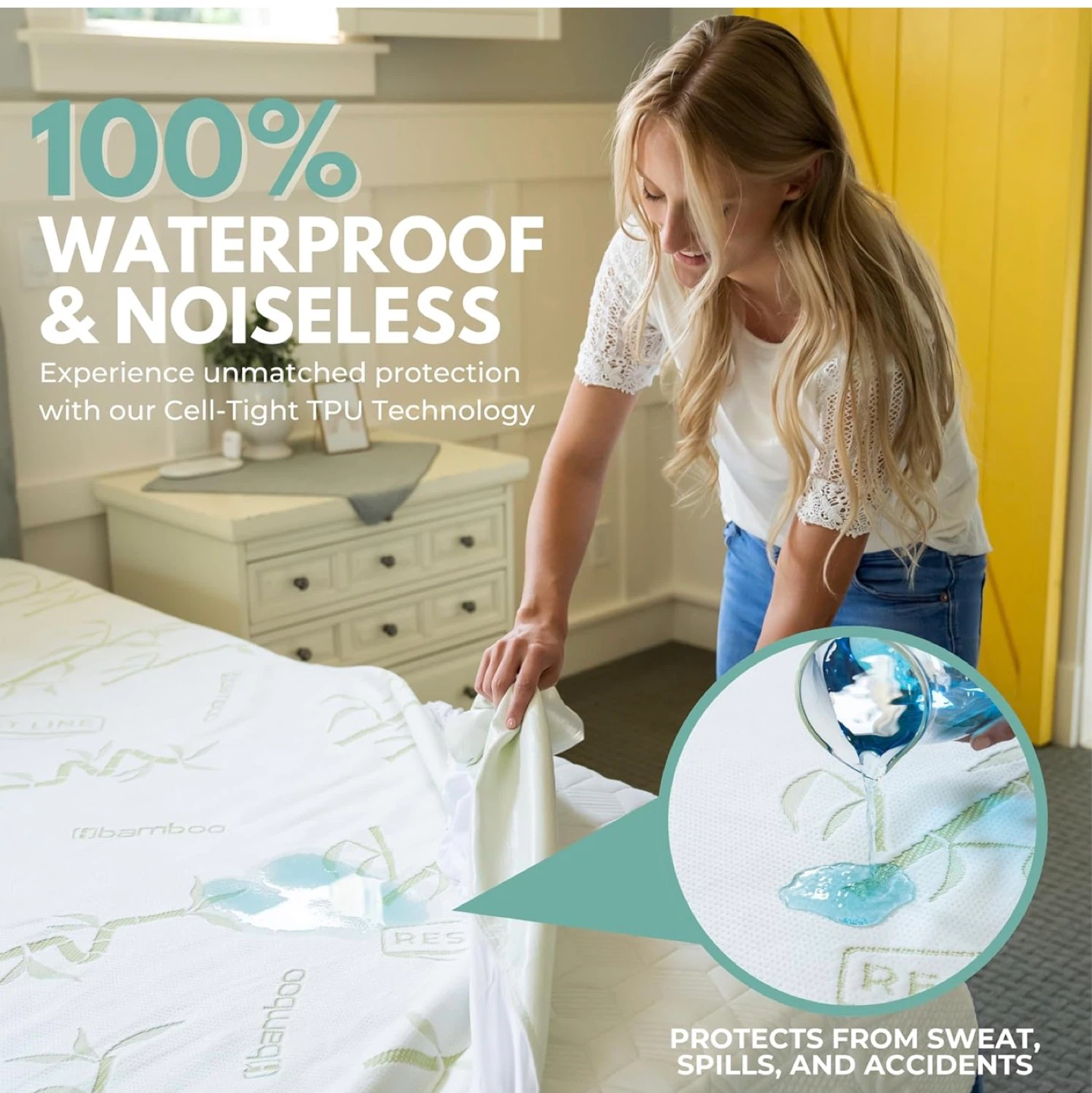 Rest Line Premium Bamboo Mattress Protector Twin Size - photo 3