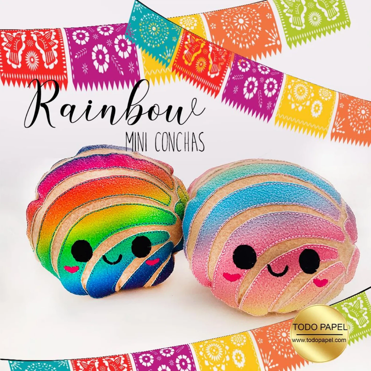 Rainbow "Concha" Plush Toy - photo 3