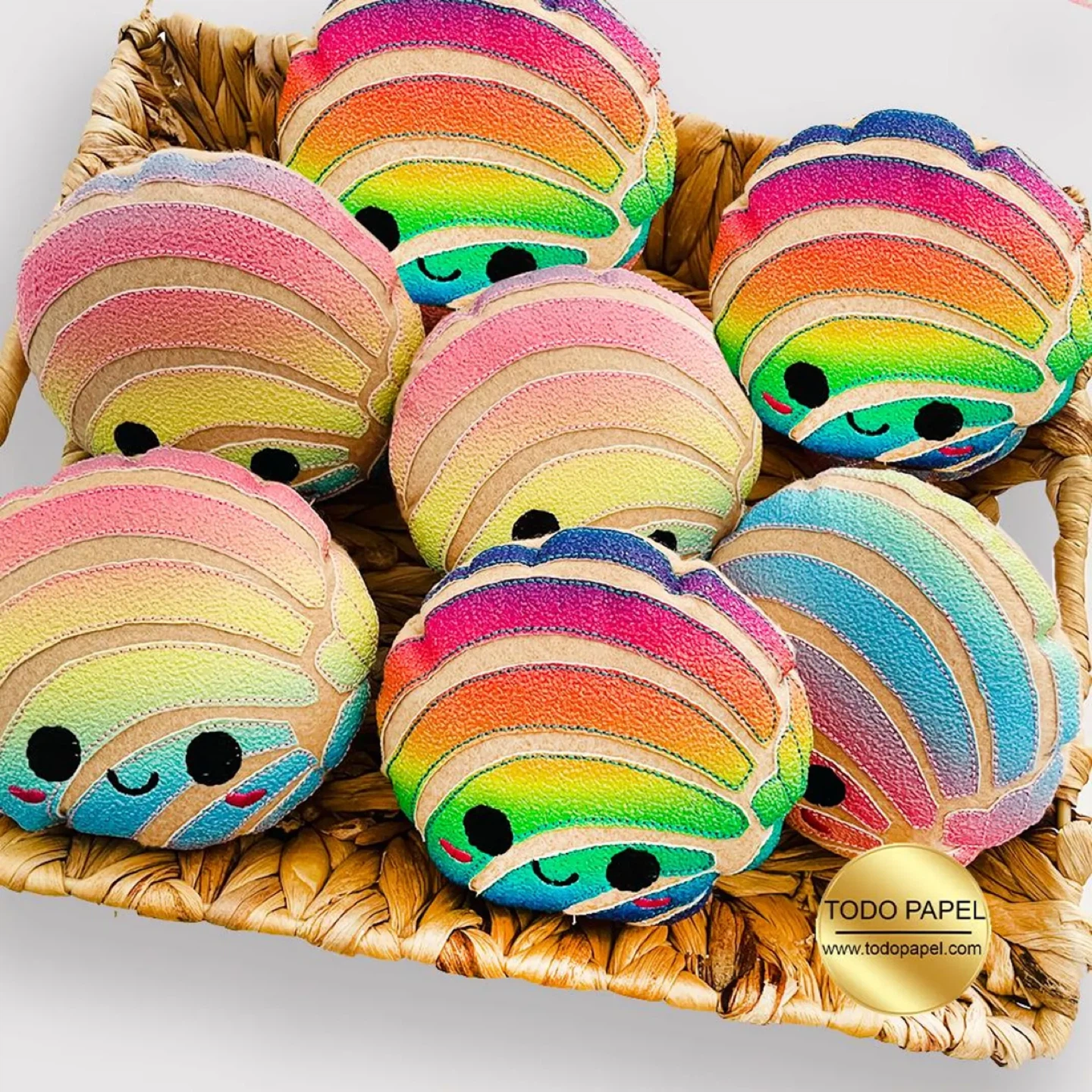 Rainbow "Concha" Plush Toy