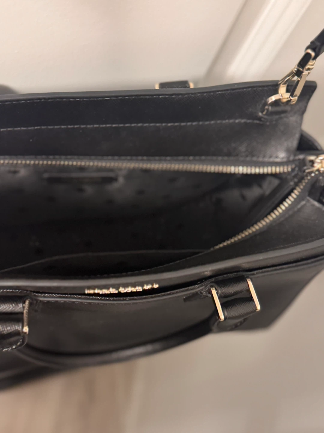 Kate Spade Black Leather Satchel Handbag - photo 3
