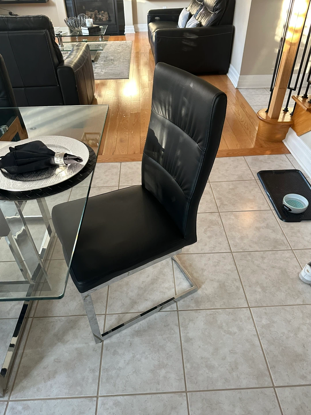 Modern Glass Dining Table Set - photo 2