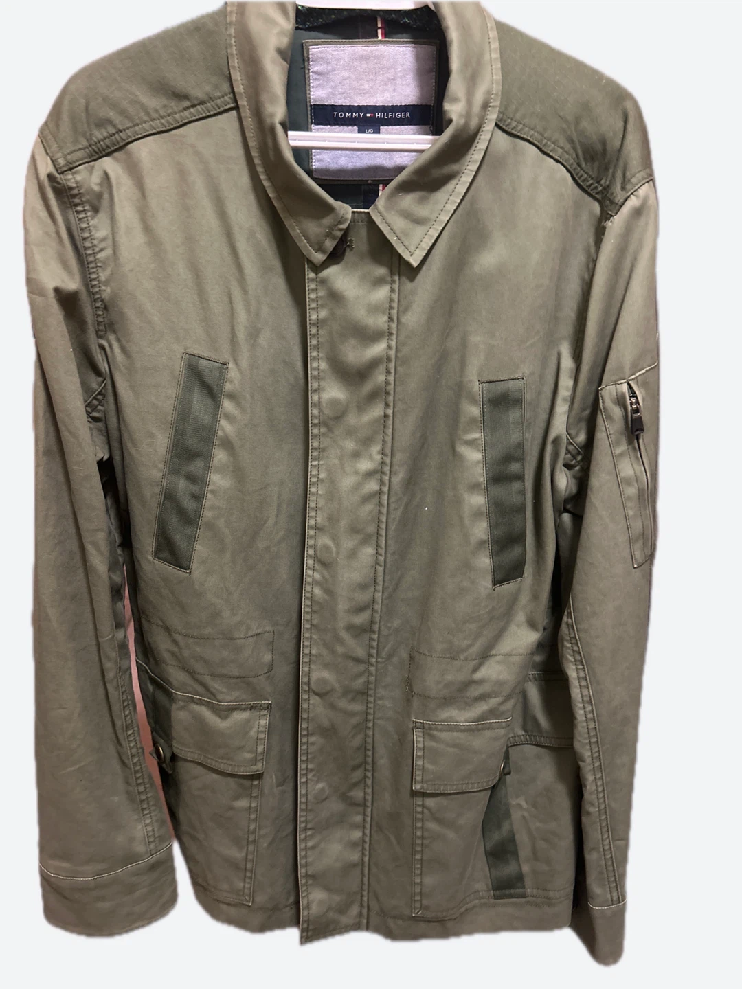 Men’s Tommy Hilfiger Green Utility Jacket - photo 2