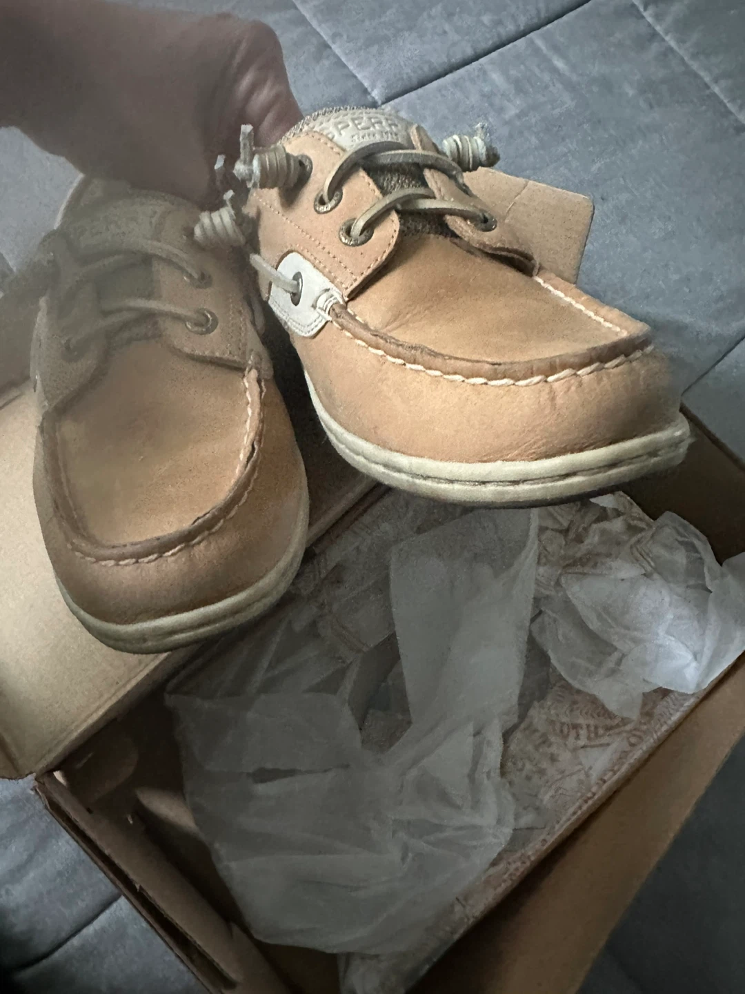 Sperry Linen/Oat Boat Shoes - photo 3