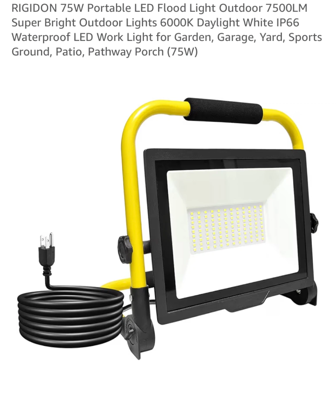 RIGIDON 75W Portable LED Flood Light
