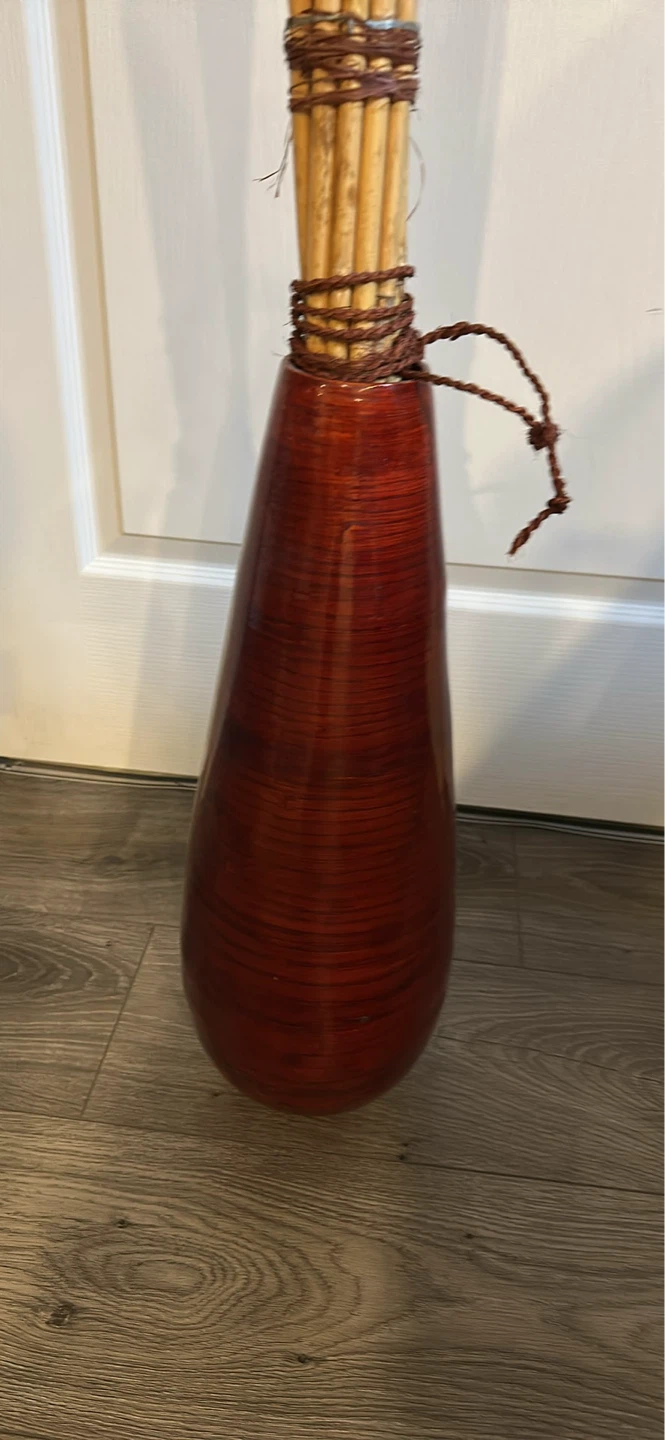 Tall Decorative Vase with Dried Stems - photo 2